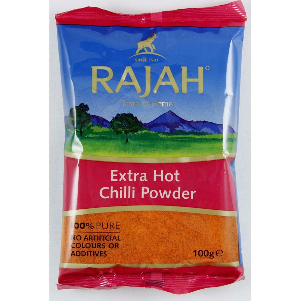 Rajah Extra Hot Chilli Powder G G Packs Asian Dukan