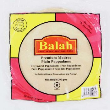 Balah Plain Madras Pappadams 200g