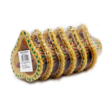 Diwali 6 Pack Gold Diyas