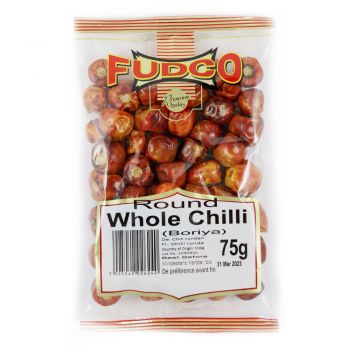 Fudco Round Whole Chilli 75g