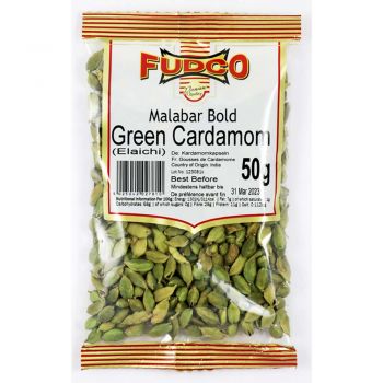 Fudco Malabar Bold Green Cardamoms 50g