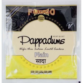 Fudco Plain Pappadums 200g