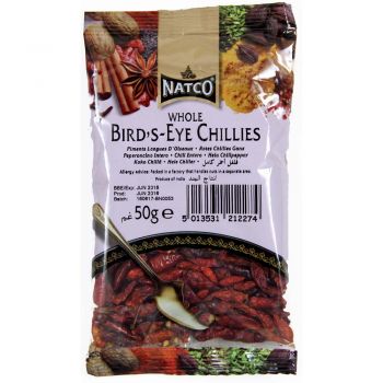 Natco Whole Bird's Eye Chillies 50g