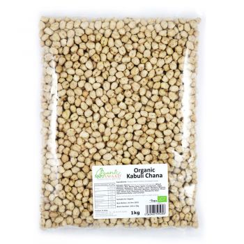 Organic Swaad White Chick Peas 1kg