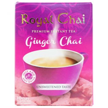 Royal Chai Ginger Tea Unsweetened 10 Cups