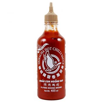 Flying Goose Brand Sriracha Hot Chilli Sauce Extra Garlic 455ml