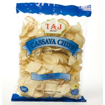 Taj Cassava Chips Salted 250g