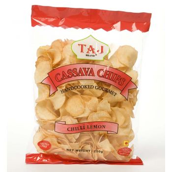 Taj Cassava Chips Chilli Lemon 250g