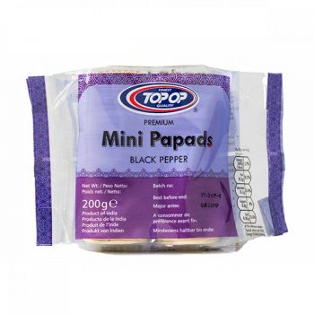 Top Op Mini Blackpepper Papad 200g