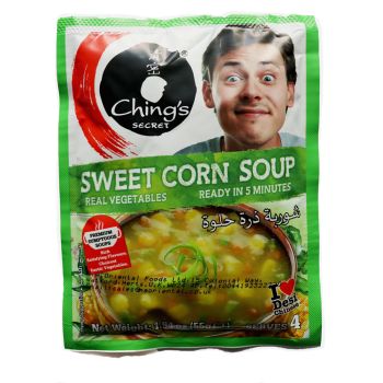 Ching's Secret Sweet Corn Veg Instant Soup Sachets 55g