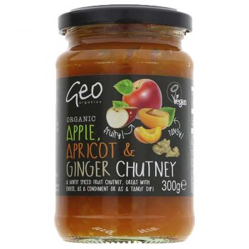 Geo Organics Apple, Apricot, Ginger Chutney 300g