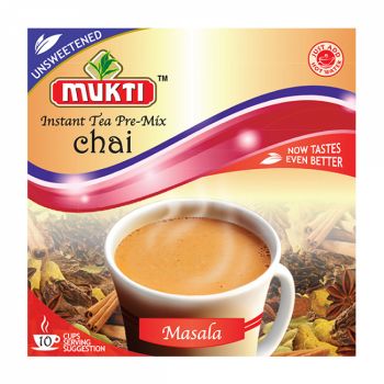 Mukti Instant Tea Pre-Mix Chai Masala Unsweetened 10 Sachets