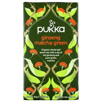 Pukka Ginseng Matcha Green 20 Tea Sachets