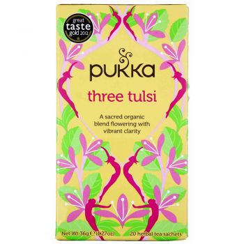 Pukka Three Tulsi 20 Herbal Tea Sachets