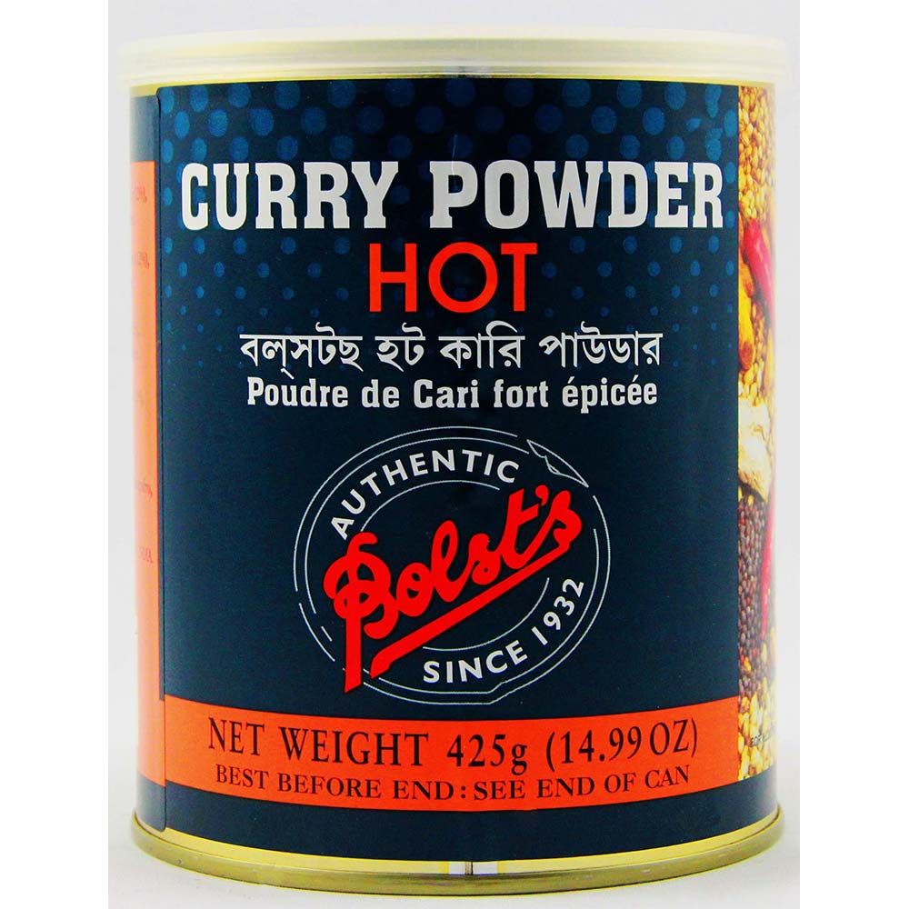 Bolst's Curry Powder Hot 100g & 425g Tins Asian Dukan