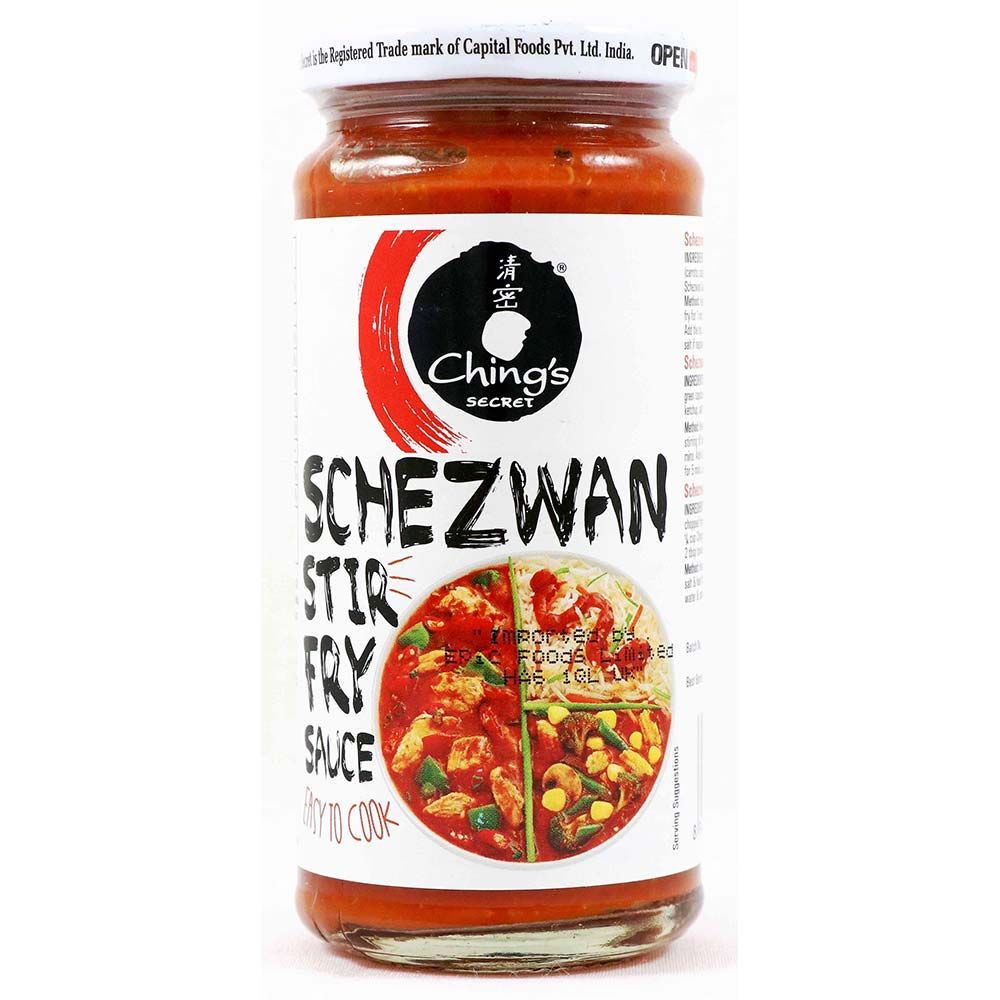Ching's Schezwan Chutney 250g And Pack Of 6 Ching's Veg Hakka Noodles 150g - Make Your Food Tantalizing And Delicious With Schezwan Chutney