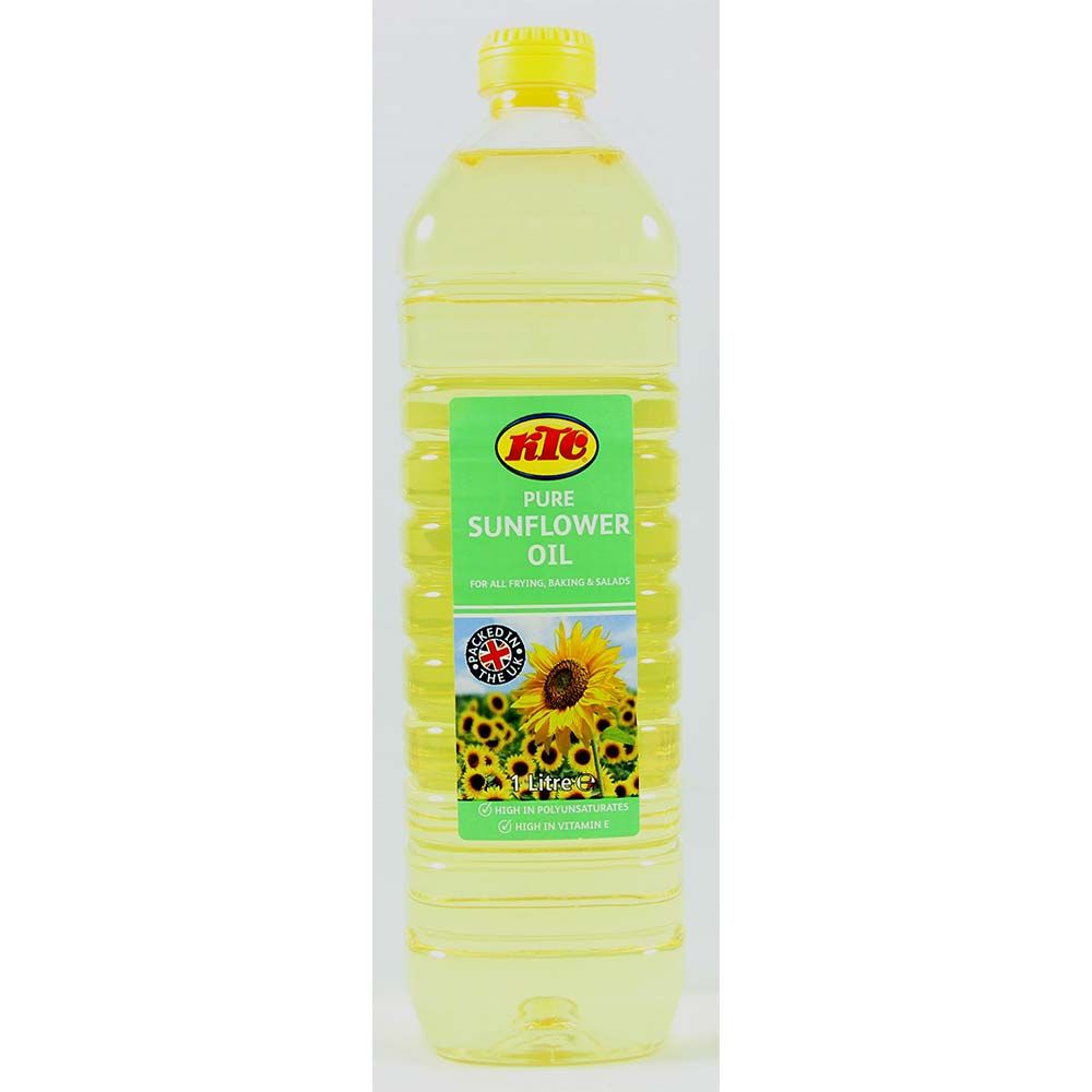 KTC Pure Sunflower Oil 1Litre Bottles Asian Dukan