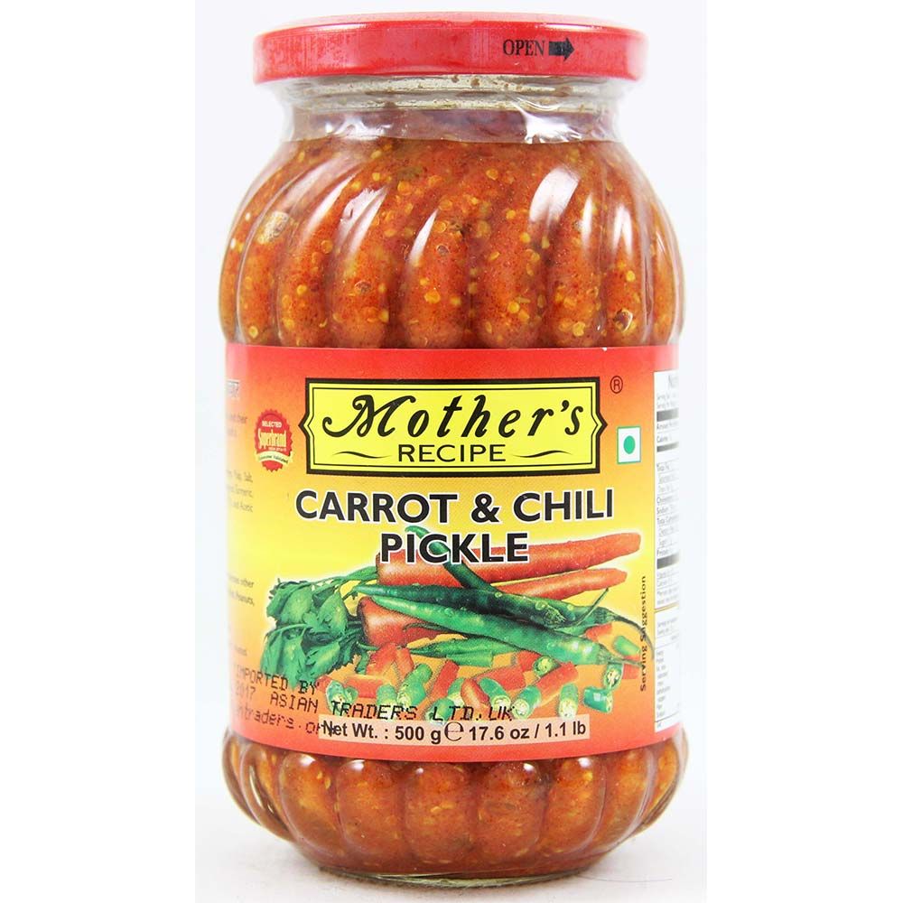 Mother's Recipe Carrot & Chilli Pickle 500g l Buy Online Asian Dukan