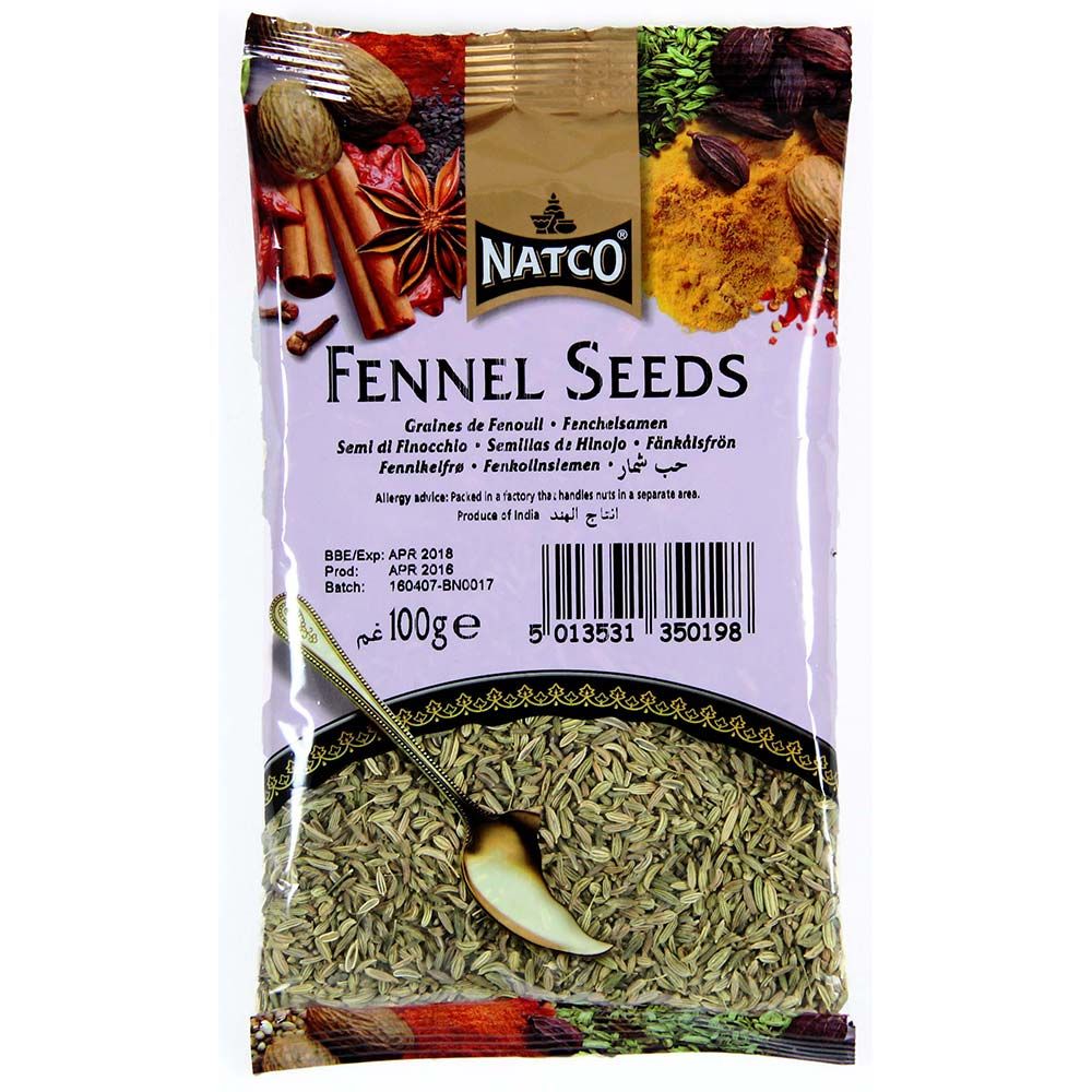 Natco Fennel Seeds 100g & 400g Packs Asian Dukan
