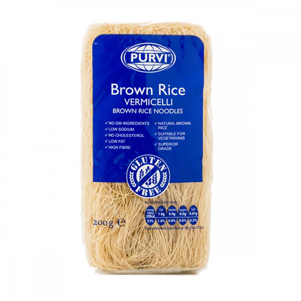 Purvi's Brown Rice Vermicelli 200g & 400g packs Asian Dukan