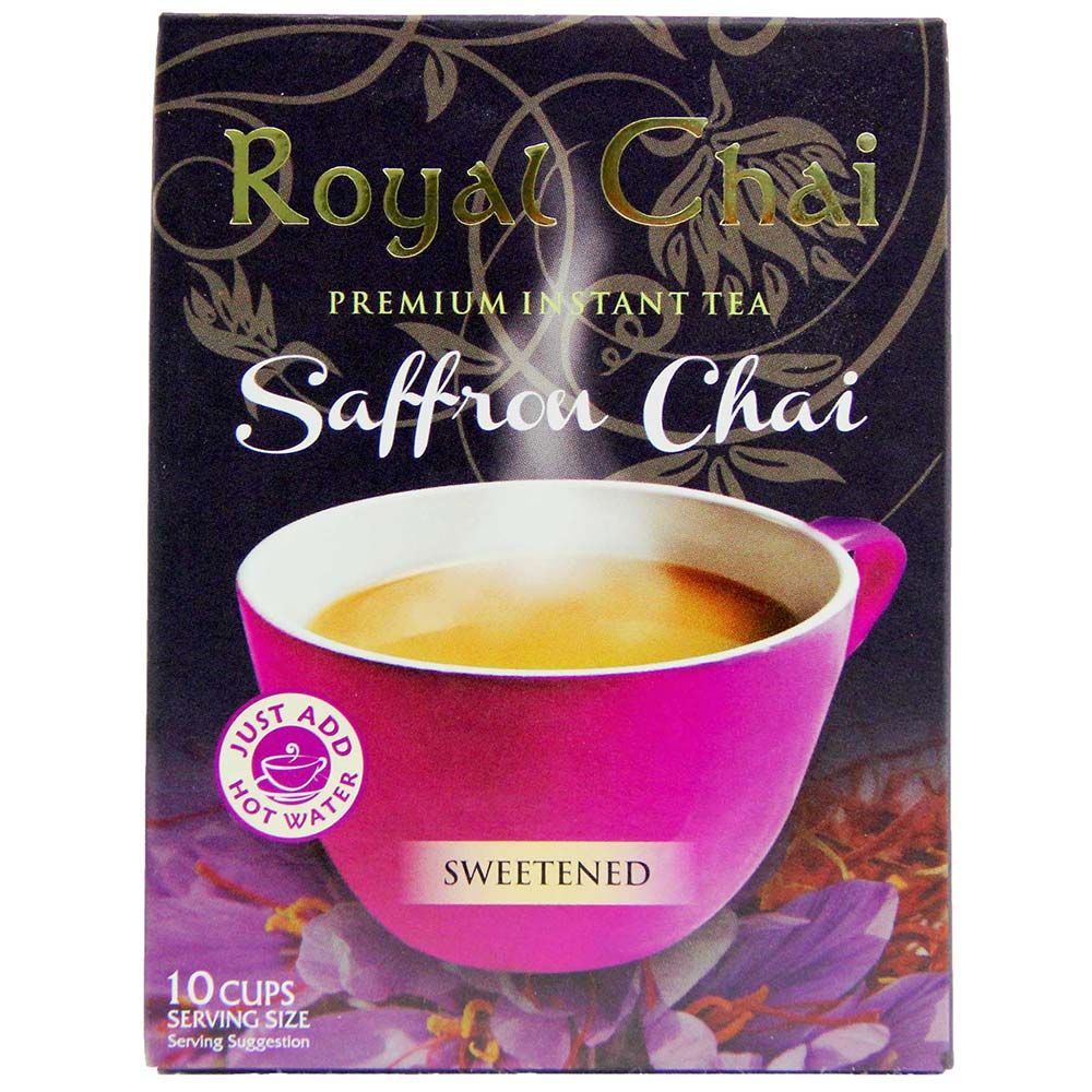 Royal Chai Instant Saffron Chai Sweetened 10 Cups Buy Online Asian
